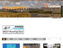 Tablet Screenshot of goldcountryrunandsport.com
